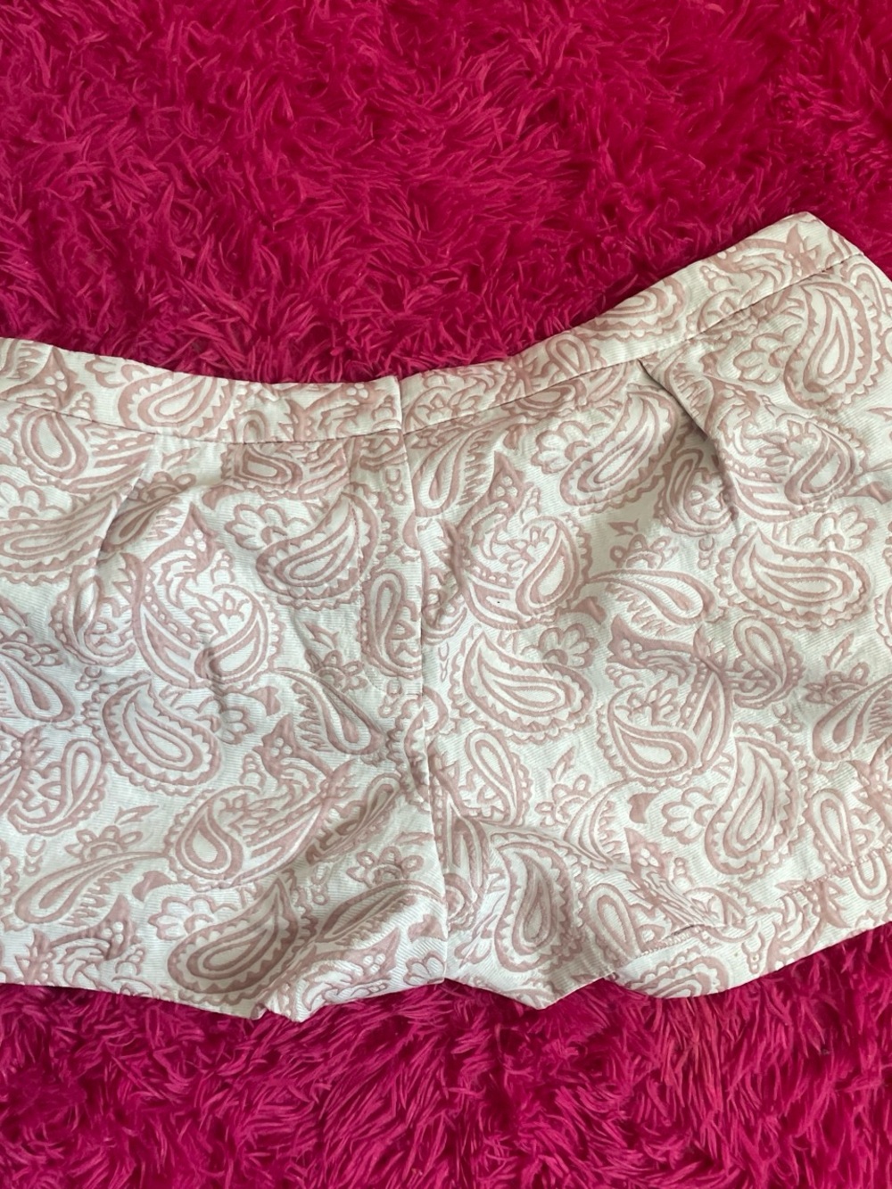 Victoria Beckham for Target Pink and White Paisley Shorts Size 20